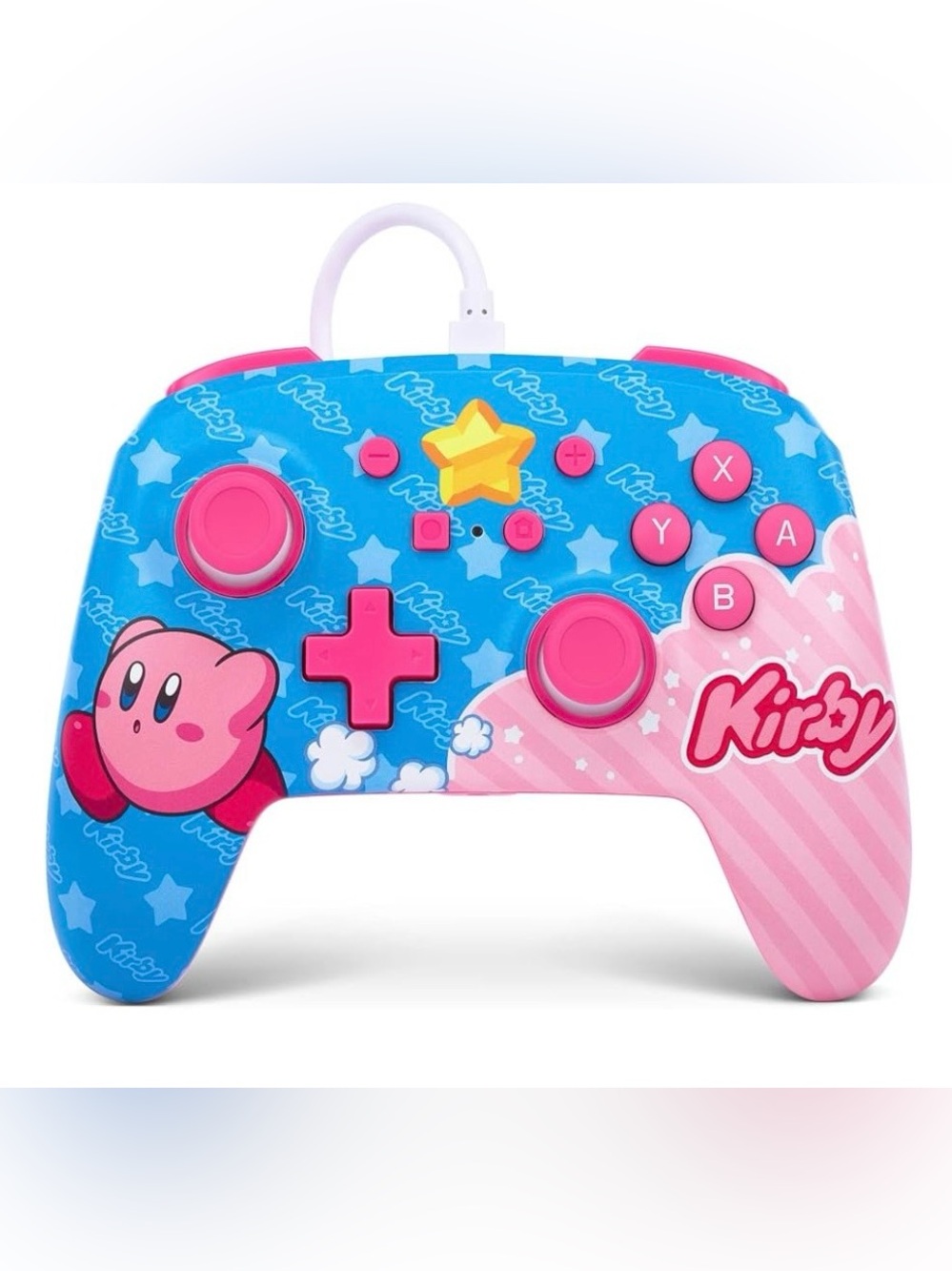 Nintendo Switch Kirby Themed Kids Game Wired Controller